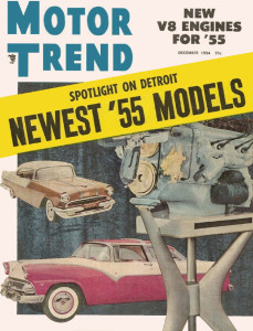 MOTOR TREND 1954 DEC - NEW CARS & ENGINES, NEW CAR TESTS, MG-TF